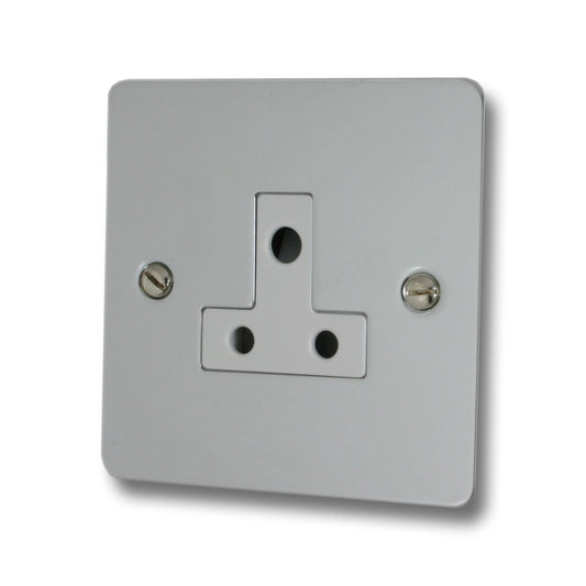 Flat Polished Chrome 5 Amp Socket