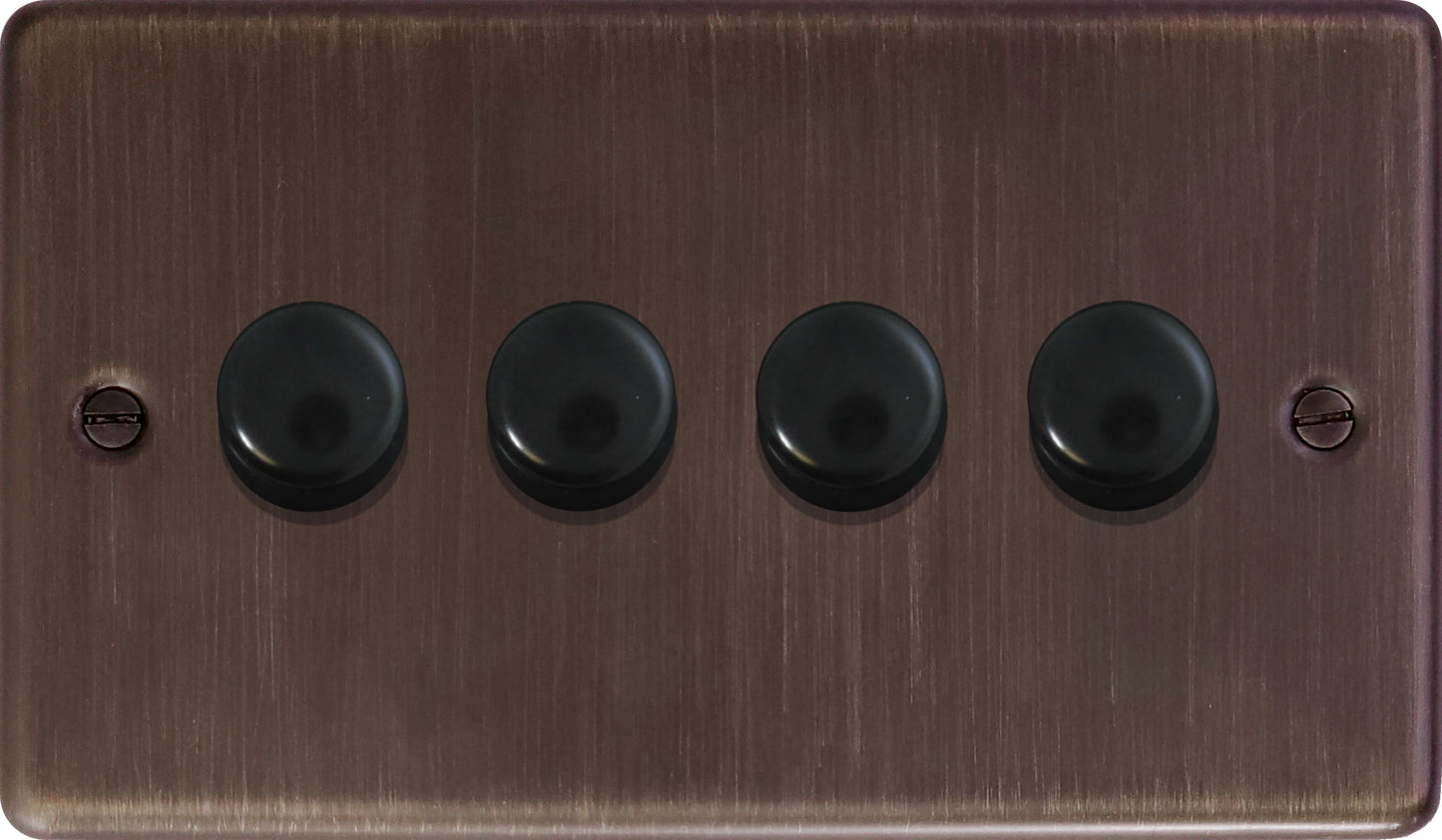 Contour Antique Copper 4 Gang 120W LED Dimmer