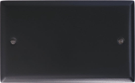 Spectrum Flat Black  2 Gang Blank