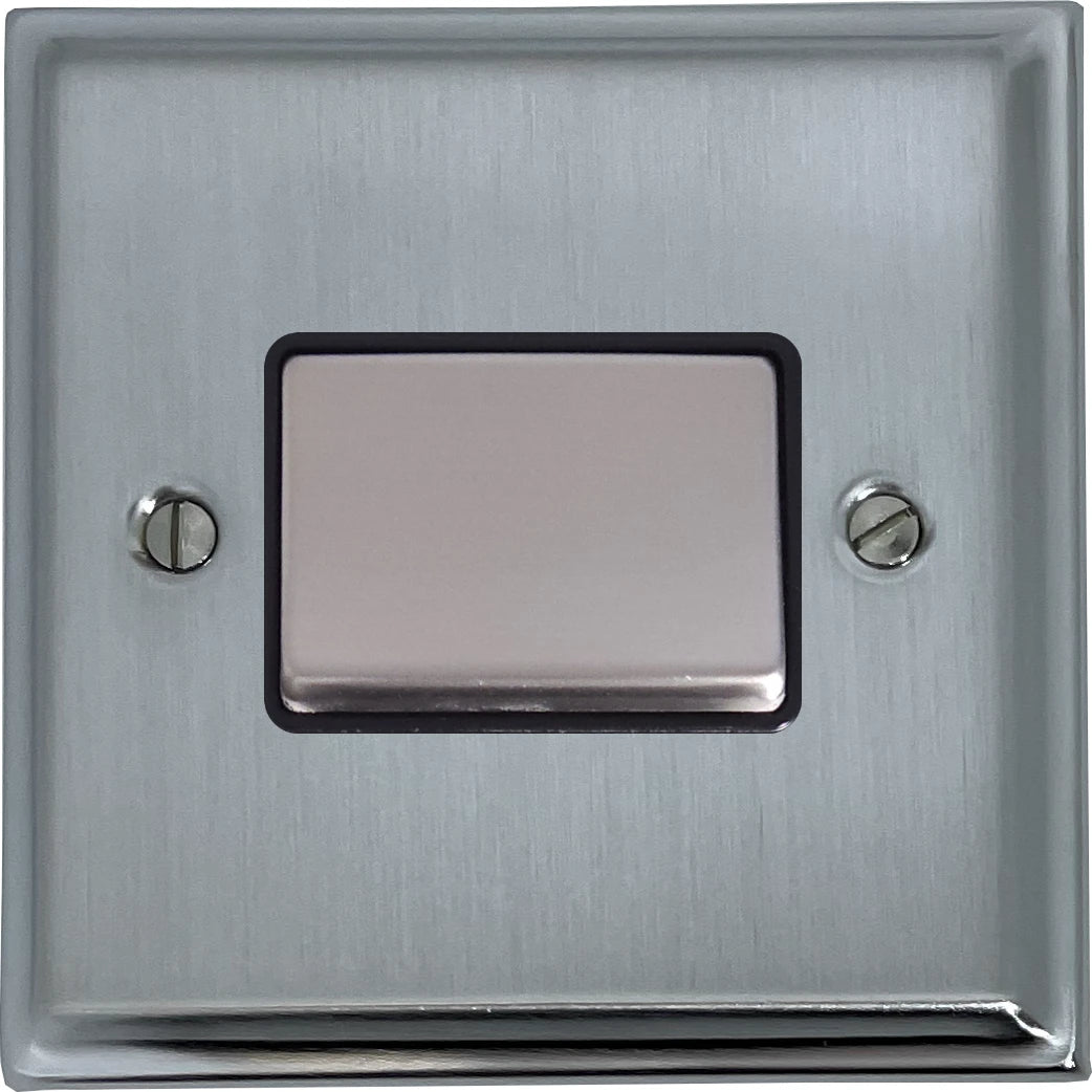 Deco Satin Chrome Fan Isolator