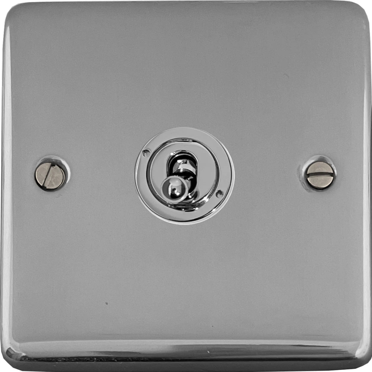Contour Polished Chrome 1 Gang Toggle Switch