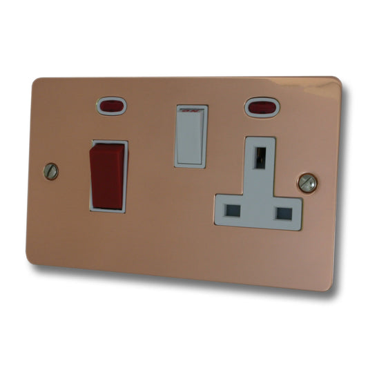 Flat Bright Copper Cooker Socket