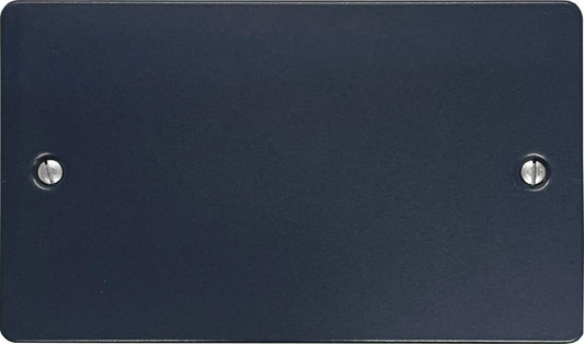 Flat Blue 2 Gang Blank