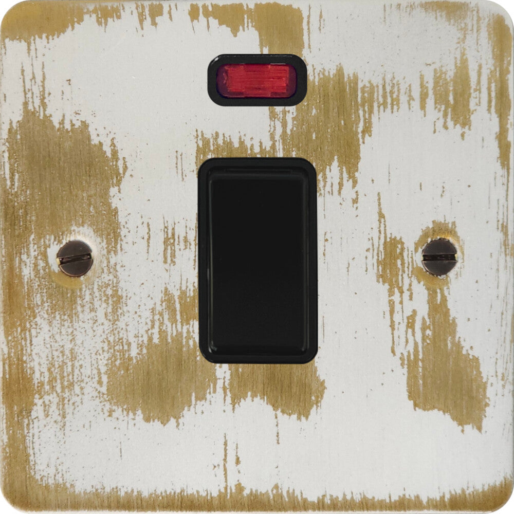 Flat Dover Bronze 20A Dp Switch + Neon