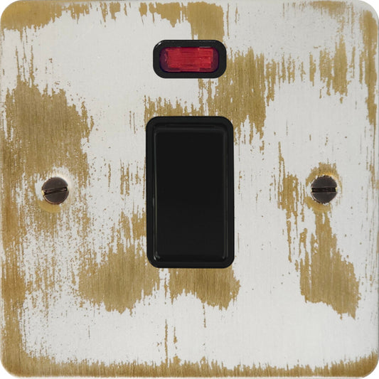 Flat Dover Bronze 20A Dp Switch + Neon