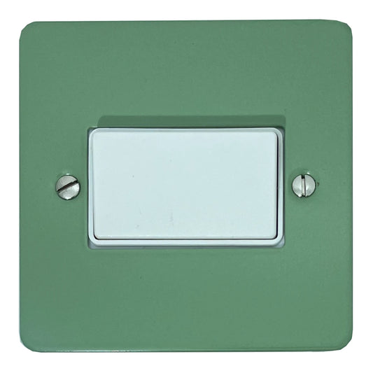 Flat Sage Green Fan Isolator (White Switch)