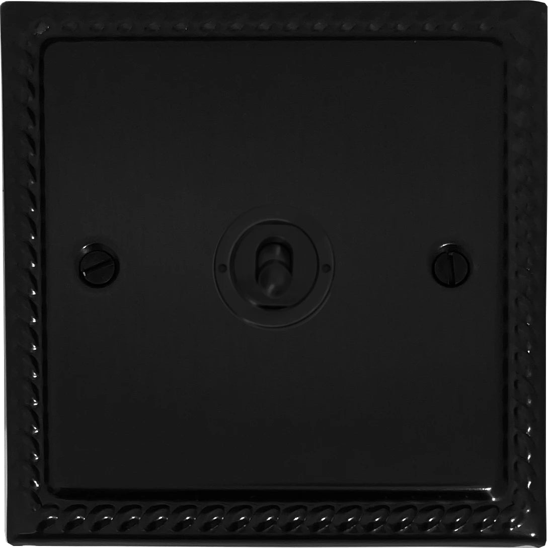 Monarch Flat Black 1 Gang Intermediate Toggle (Flat Black Toggle)