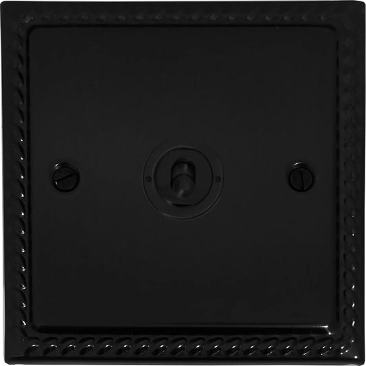 Monarch Flat Black 1 Gang Intermediate Toggle (Flat Black Toggle)