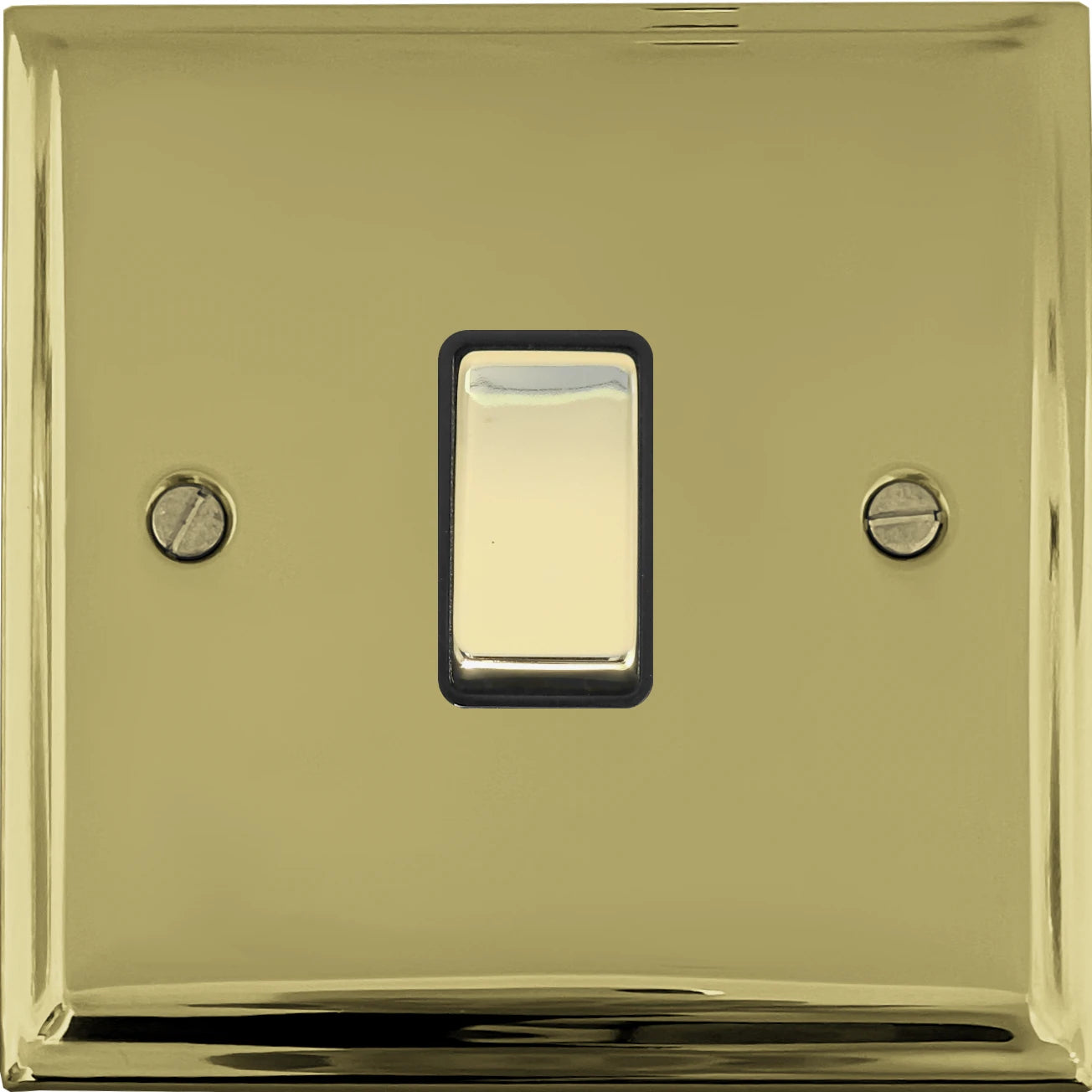 Deco Polished Brass 1 Gang Switch