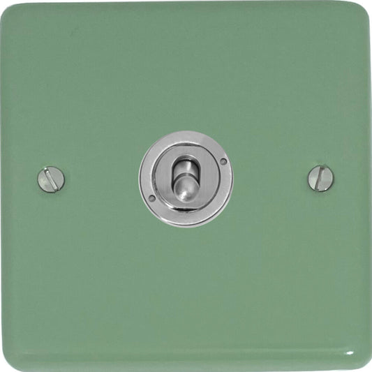 Classic Sage Green Intermediate Toggle (Brushed Steel Toggle)
