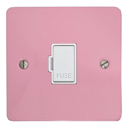 Flat Gloss Pink Unswitched Fuse Spur (White Insert)
