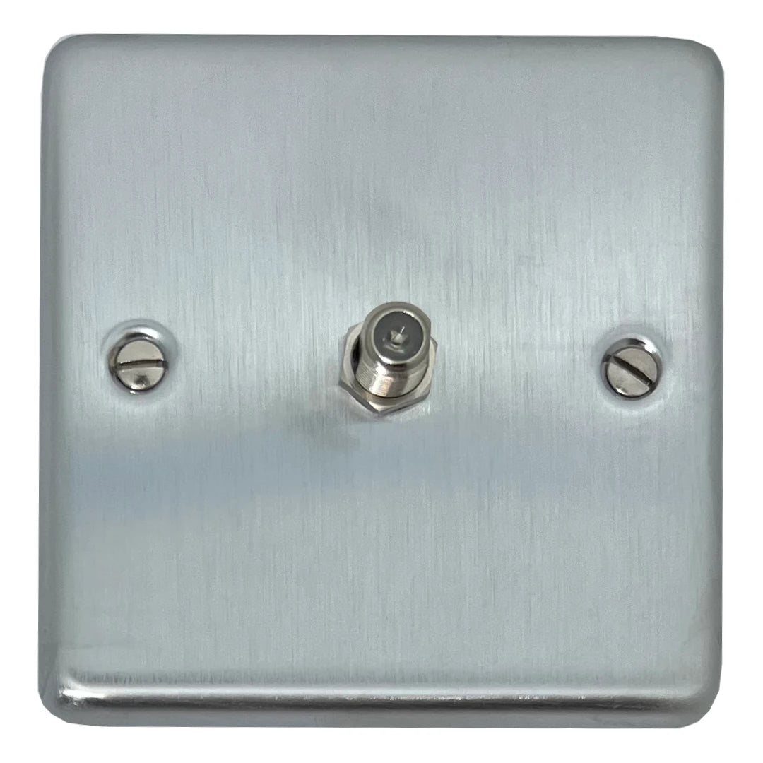 Contour Satin Chrome 1 Gang Sat Point