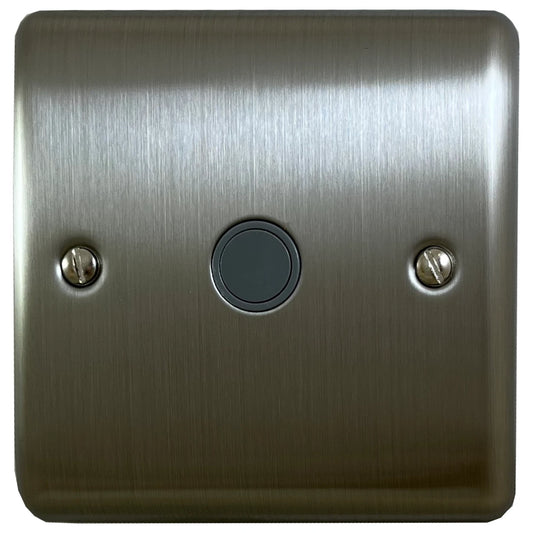 Basics Brushed Steel Flex Outlet