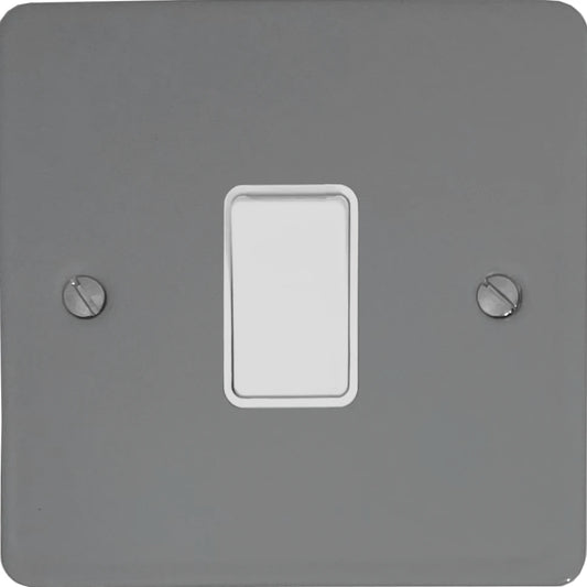 Flat Light Grey 1 Gang 2 Way Switch