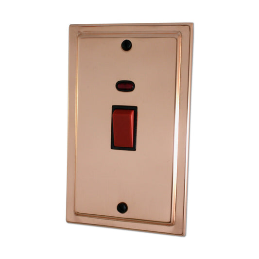 Victorian Polished Copper 45 Amp Swt & Neon L/Plate