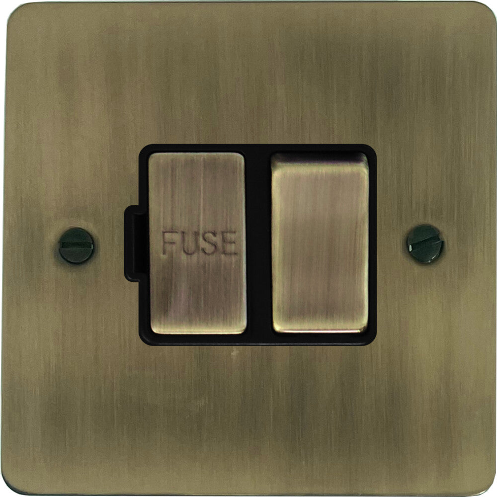 Flat Light Antique Brass Swt. Fused Spur