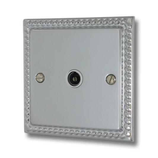 Georgian Polished 1 Gang Coax Point