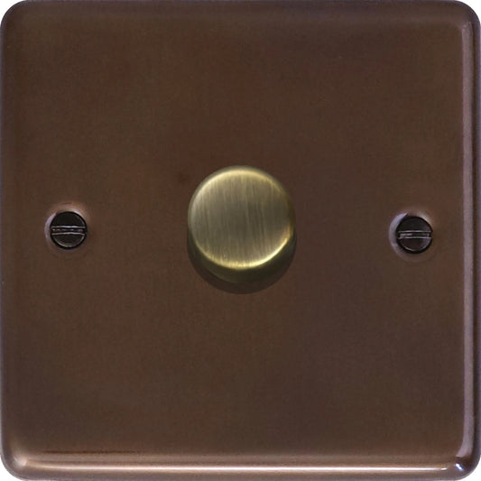 Contour Medium Bronze 1 Gang LED Dimmer