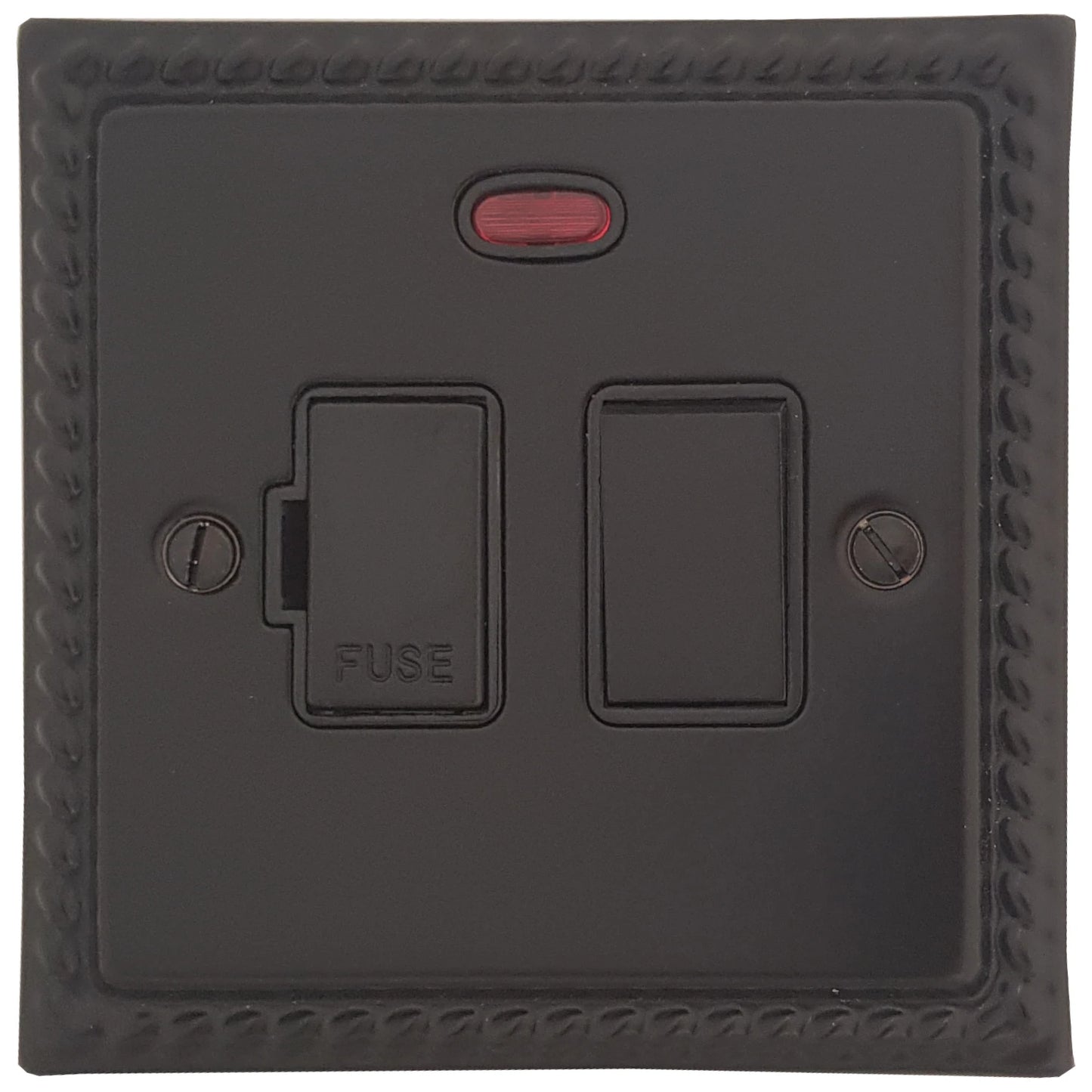 Monarch Flat Black Switch Fused Spur and Neon (Black Switch)