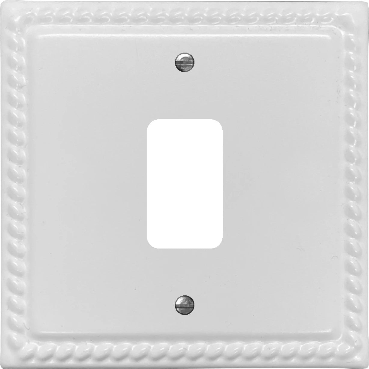 Georgian Flat White 1 Gang 2 Way Grid Plate