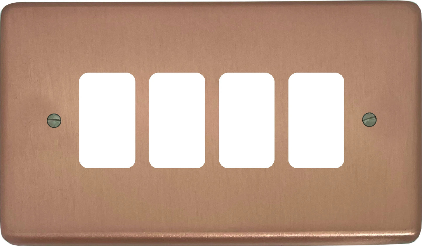 Contour Rose Gold  4 Gang Grid Plate