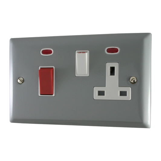 Spectrum Light Grey Cooker Socket