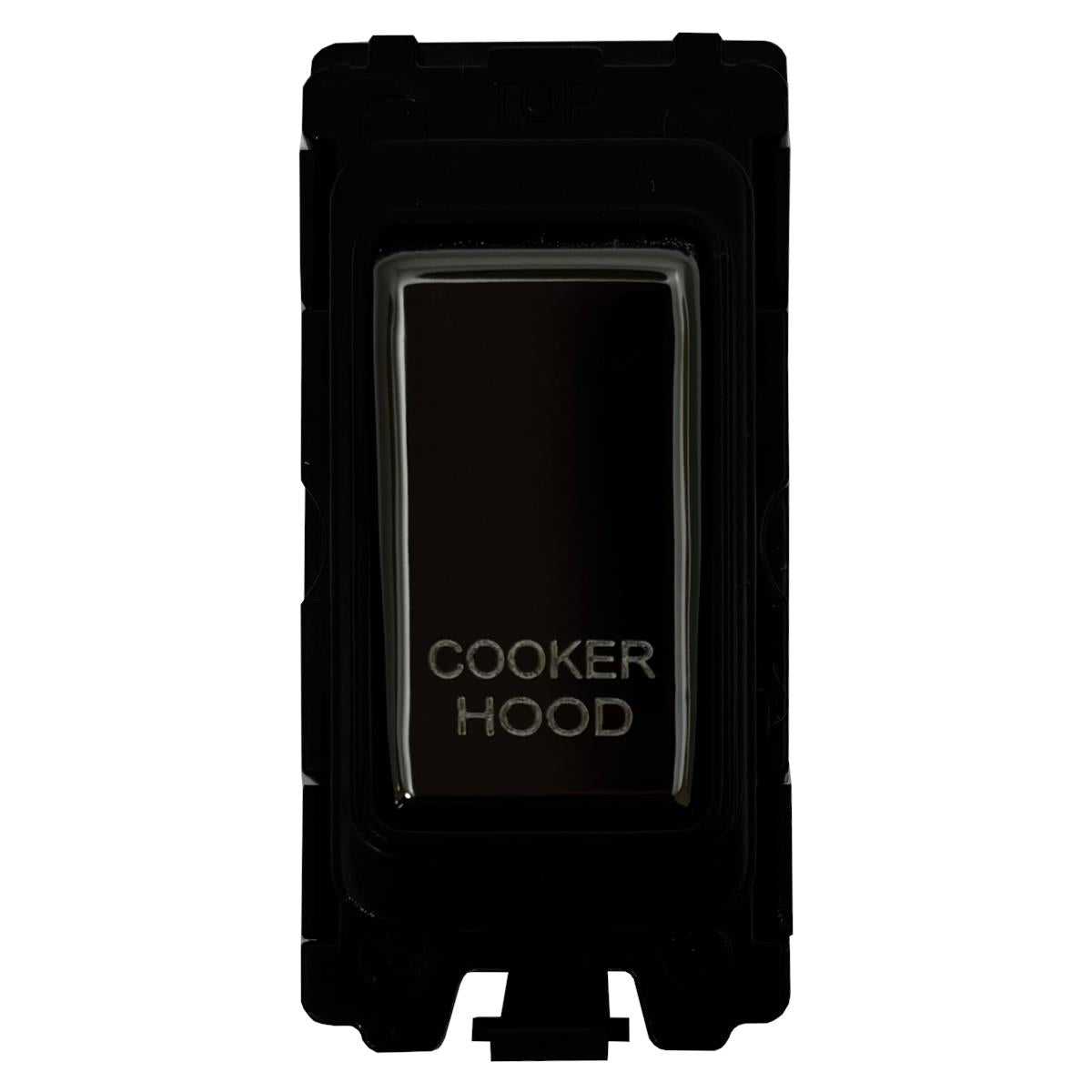 20A DP Switch - Engraved - Cooker Hood - Black Nickel Switch