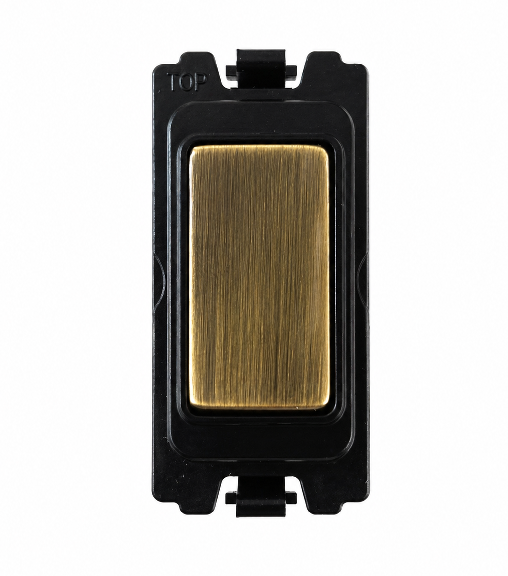 Blanking Piece grid switch - Black and Antique Switch