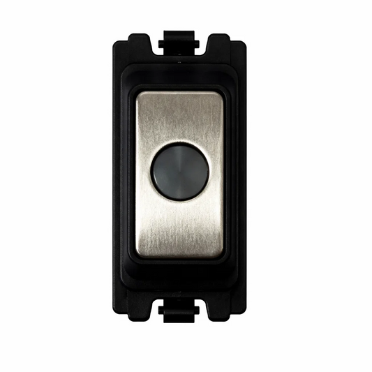Flex Outlet Grid - Black and Satin Chrome Switch